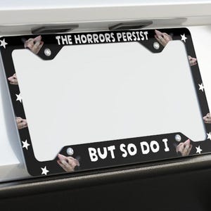 Opposum Car Decor Metal License Plate Frame, Funny Plate Cover, Funny License Frame, Funny Possum Gift