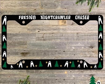 Fresno Nightcrawler License Plate Frame, California Cryptid, Cryptid Gifts