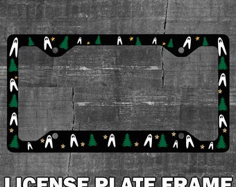Fresno Nightcrawler License Plate Frame, Cryptid Car Accessory