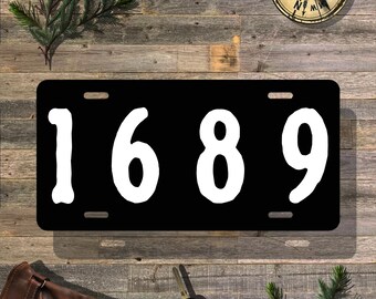 1689 Reformation Vanity License Plate