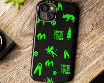 Cryptid Gifts Phone Case, Cryptozoology Gift, Fresno Nightcrawler, Mothman, Chupacabra Phone Case