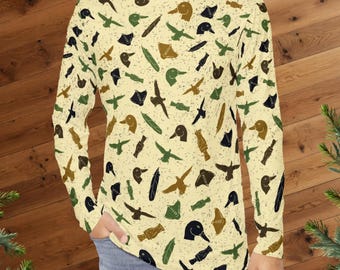 Duck Camo Dry Fit Long Sleeve Shirt, Duck Hunter Gift, Duck Hunter Dad Gift, Birthday Gift for Hunter