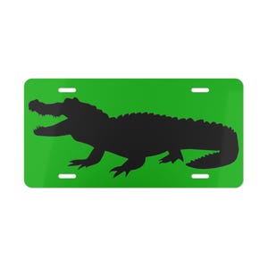 Green Gator Vanity License Plate