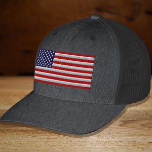 American Flag Trucker Hat, American Flag Gifts, American Flag Cap