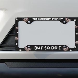 Opposum Car Decor Metal License Plate Frame, Funny Plate Cover, Funny License Frame, Funny Possum Gift