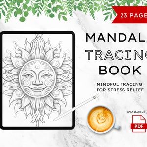 Mindfulness Tranching Buch für Kindle und iPad | Kindle Scribe PDF | Stressabbau | Ablaufverfolgungsseiten | Buch der Achtsamkeit