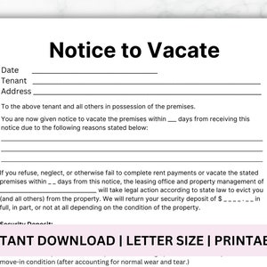 Aviso de desalojo, Plantilla de aviso de desalojo, Aviso de desalojo, Plantilla de aviso de desalojo, Carta de desalojo, Carta de desalojo, Formularios de propietario, PDF