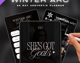 Winter Arc 90-Day Digital Planner | Goodnotes, iPad (Digital Download)