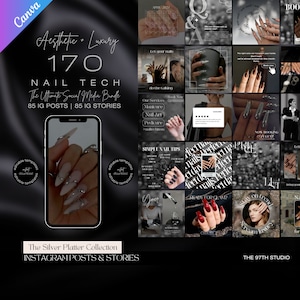 Nail Tech Instagram Templates | Nail Tech Instagram Posts | Nail Tech Instagram | Nail Tech Social Media Instagram Posts | Manicurist Posts