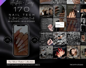 Nail Tech Instagram Templates | Nail Tech Instagram Posts | Nail Tech Instagram | Nail Tech Social Media Instagram Posts | Manicurist Posts