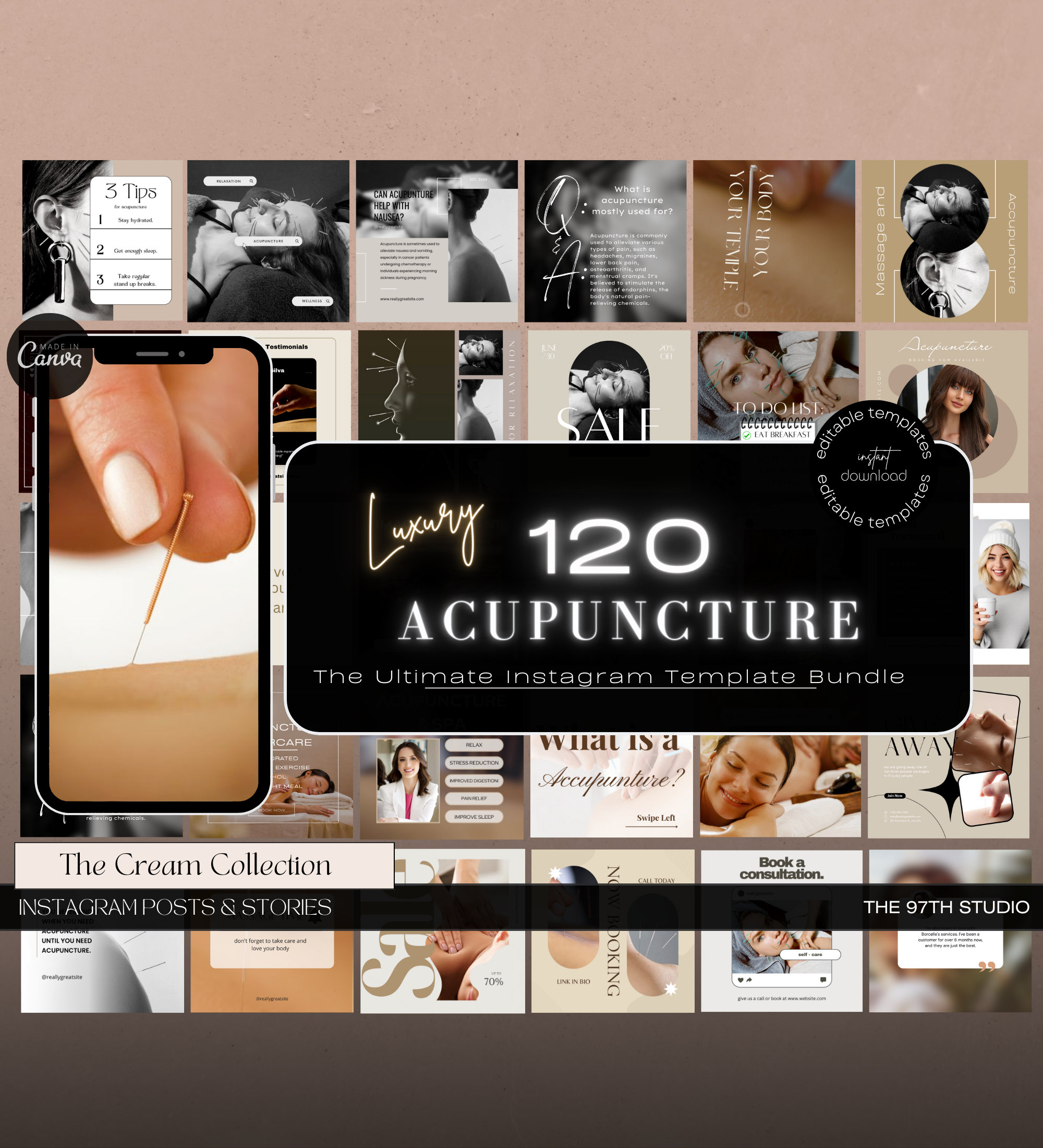 Acupuncture Instagram Posts | Digital Marketing | Acupuncture Social Media | Acupuncture Instagram | Instagram Posts for Acupuncturists