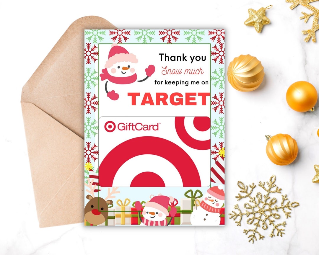 Snowman Target Gift Card Holder Target Giftcard Holder Etsy