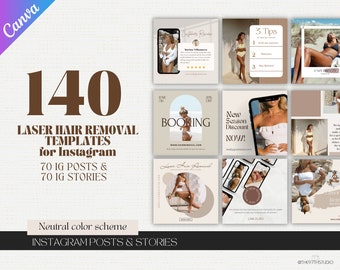 Laser Hair Removal Instagram, Hair Removal Posts, Beauty Instagram Templates, Laser Technician Instagram Posts, Laser Hair Removal Content