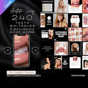 240 Teeth Whitening Instagram Templates | Teeth Whitening Instagram Templates | Teeth Whitening Posts | Teeth Whitening Social Media Posts