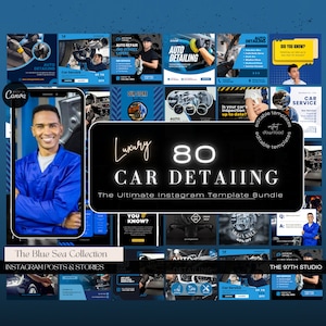Auto Detailing Marketing | Auto Detailing Posts | Mechanic Social Media | Automotive | Auto Detailing Instagram Posts |Auto Repair Templates
