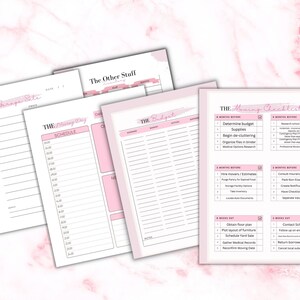 Planificador de mudanza imprimible, lista de verificación para mudanzas, guía de embalaje (descarga digital) imagen 3