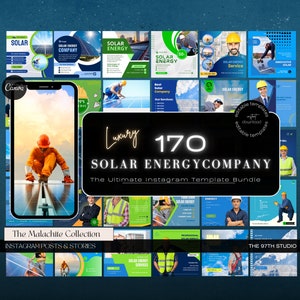 Solar Energy Company Instagram Template Posts | Solar Energy Business Marketing | Solar Energy Business | Solar Energy Instagram Posts