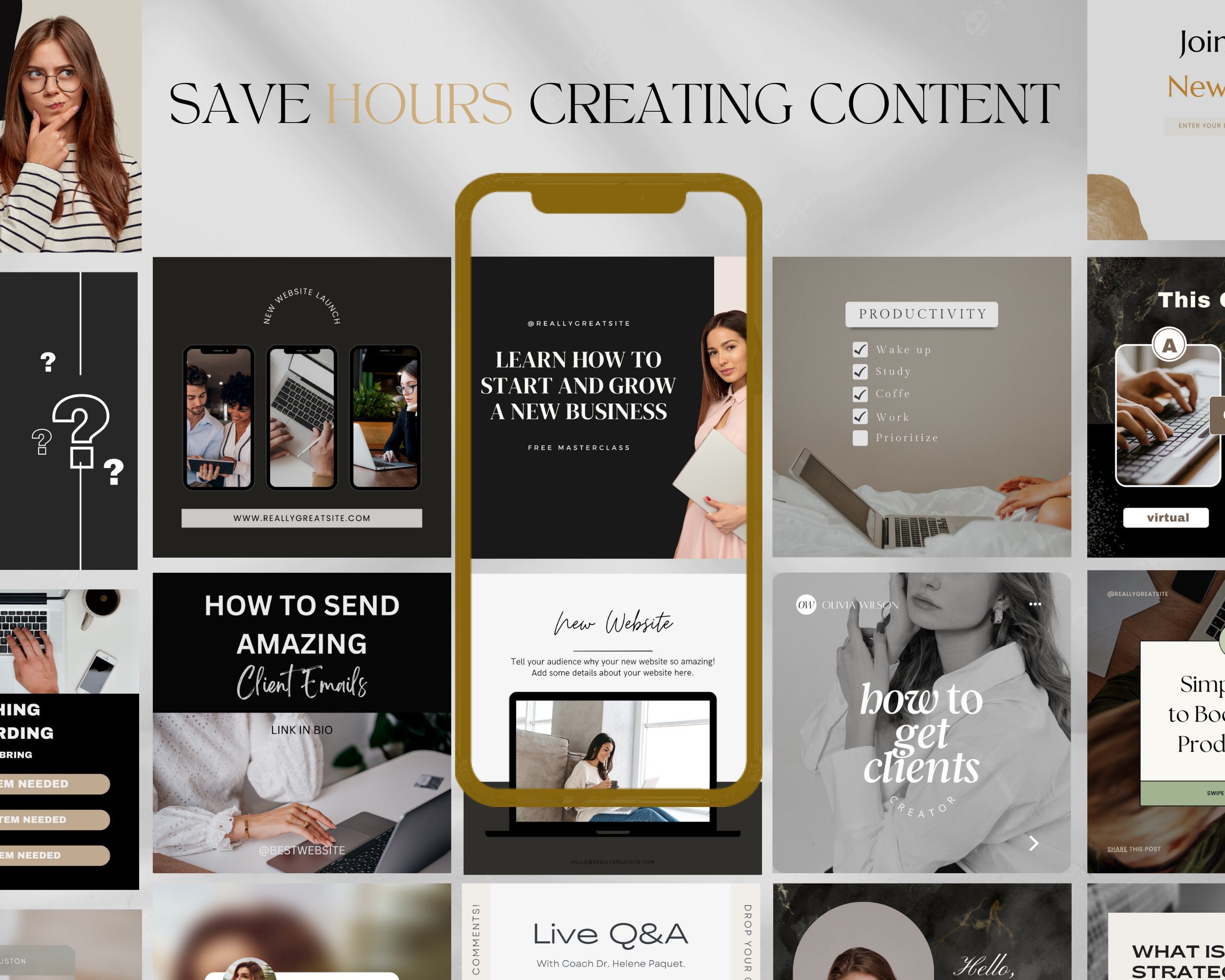 280 Coach Marketing Instagram Templates Life Coachbusiness Coach Social ...