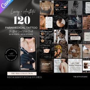 Post Instagram di tatuaggi paramedici / Tatuaggi medici / Instagram Medspa / Tatuatori / Instagram di aziende di bellezza / Post Instagram modificabili