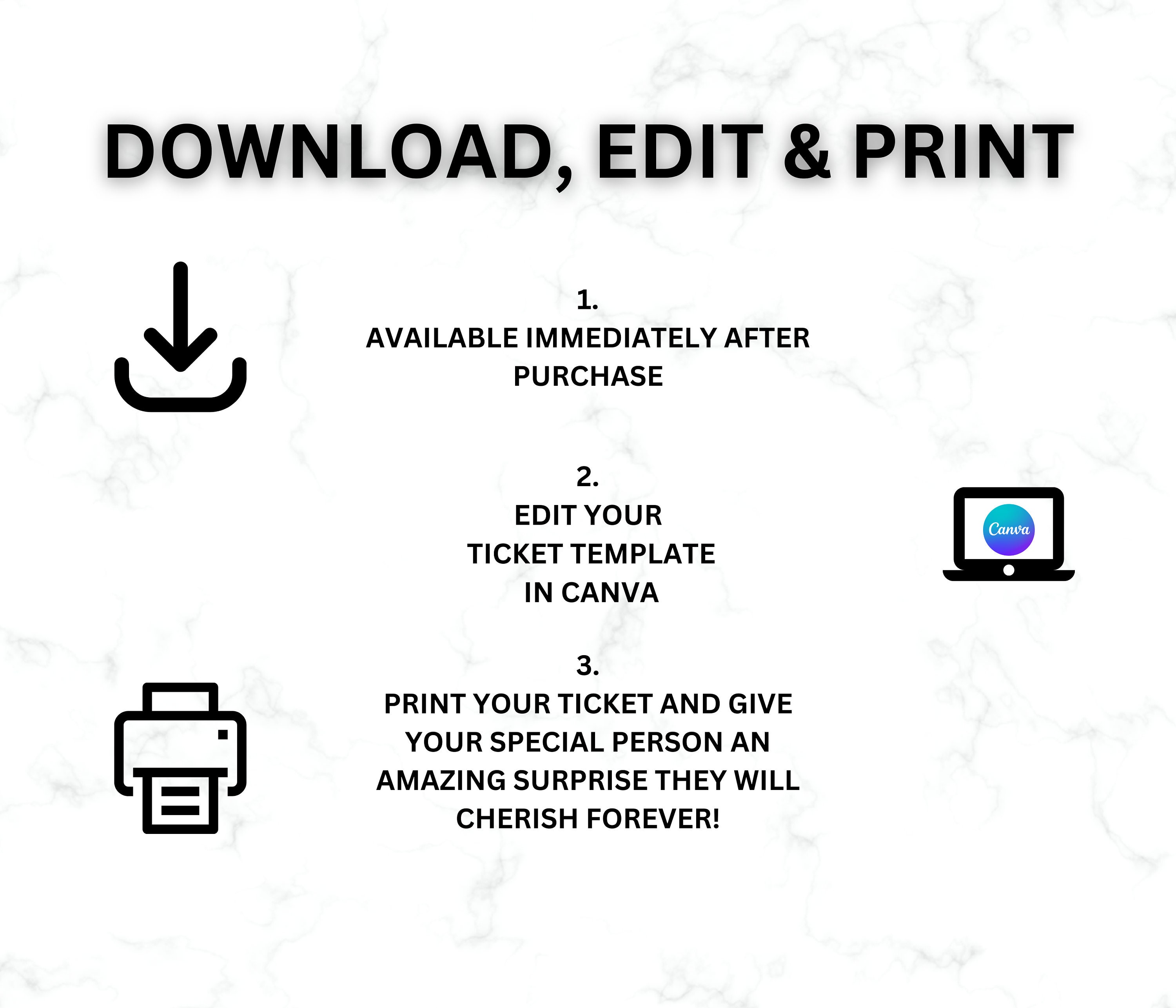 Baseball Ticket Template, Baseball Ticket Voucher, Surprise Ticket