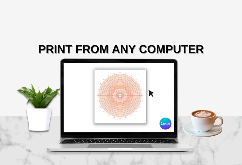 POLAR GRAPH Papers Circular Graph Paper Beading Polar Graph Paper