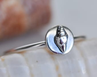 Seashell Sterling Silver Ocean Ring