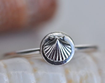 Seashell Sterling Silver Ocean Ring
