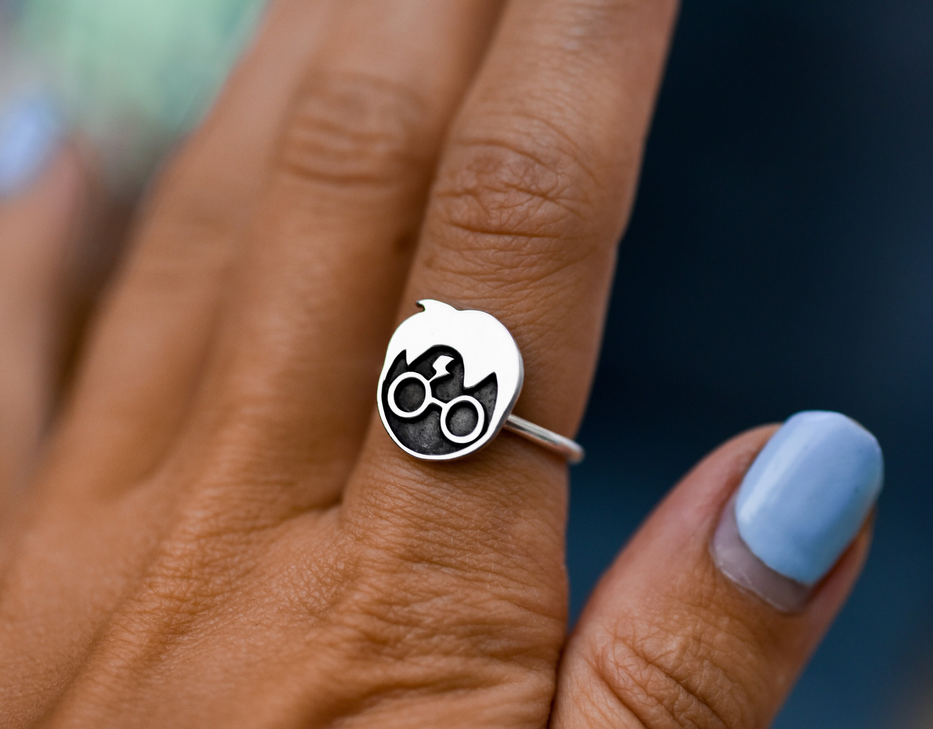 Harry Potter Ring Hogwarts Jewelry Draco Malfoy Severus Etsy