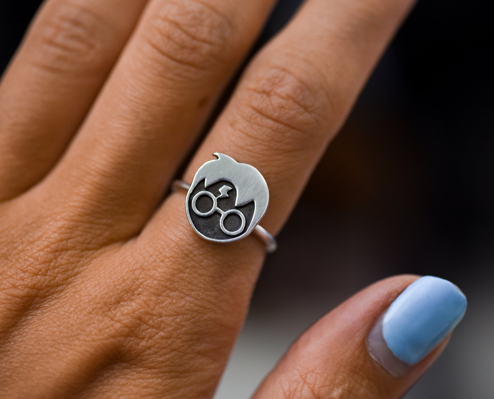 Harry Potter Ring Hogwarts Jewelry Draco Malfoy Severus Etsy