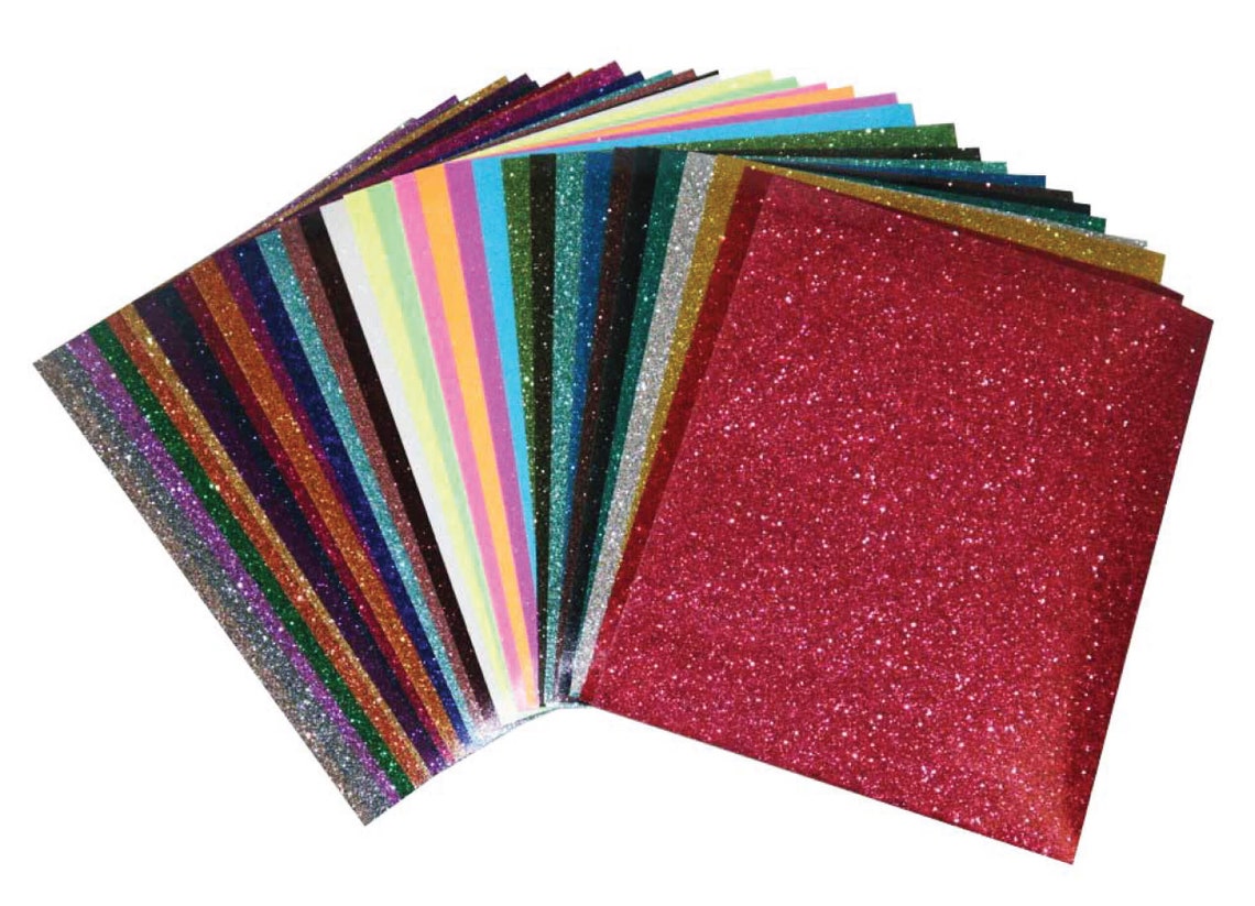 Glitter Iron on Vinyl Complete Starter Pack 33 Sheets Etsy