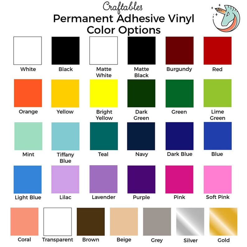 Adhesive Vinyl Sheets 12 X 12 Permanent Outdoor Vinyl for - Etsy