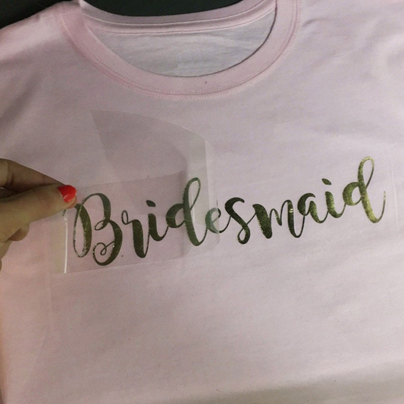 Metallic Foil Iron on Vinyl Sheets Chrome Heat Transfer Etsy