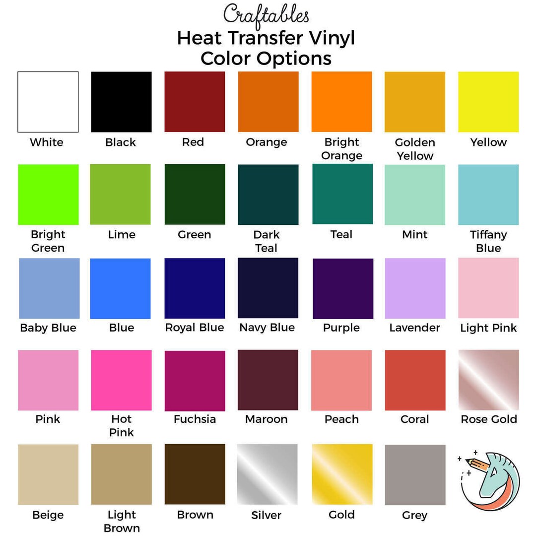 Iron on Vinyl Sheets Heat Transfer Vinyl for Cricut Etsy