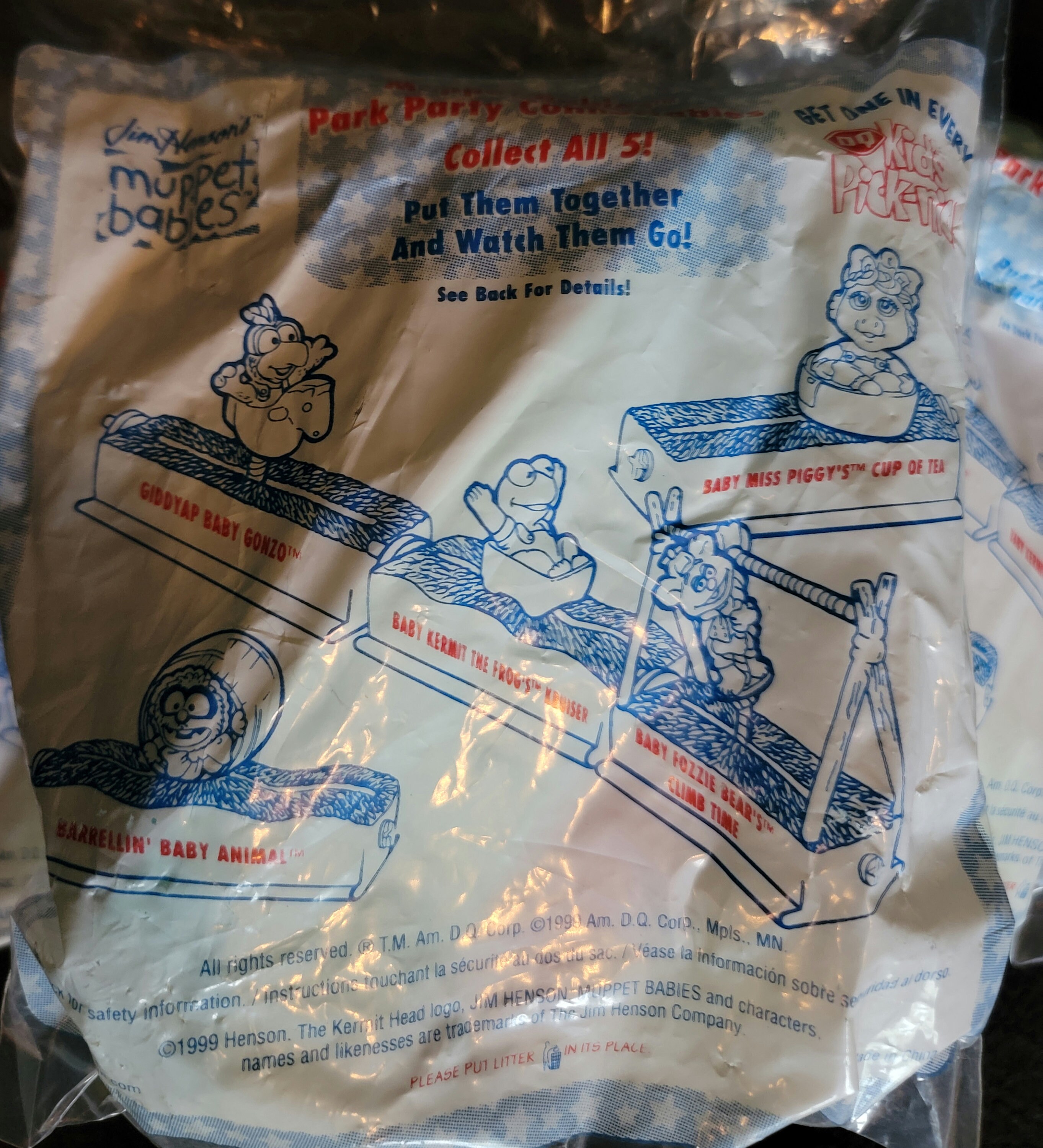 Dairy Queen Meal Toys Muppets Miss Piggy Kermit Trains Jim Henson Puppets Happy Meal DQ Toys Etsy