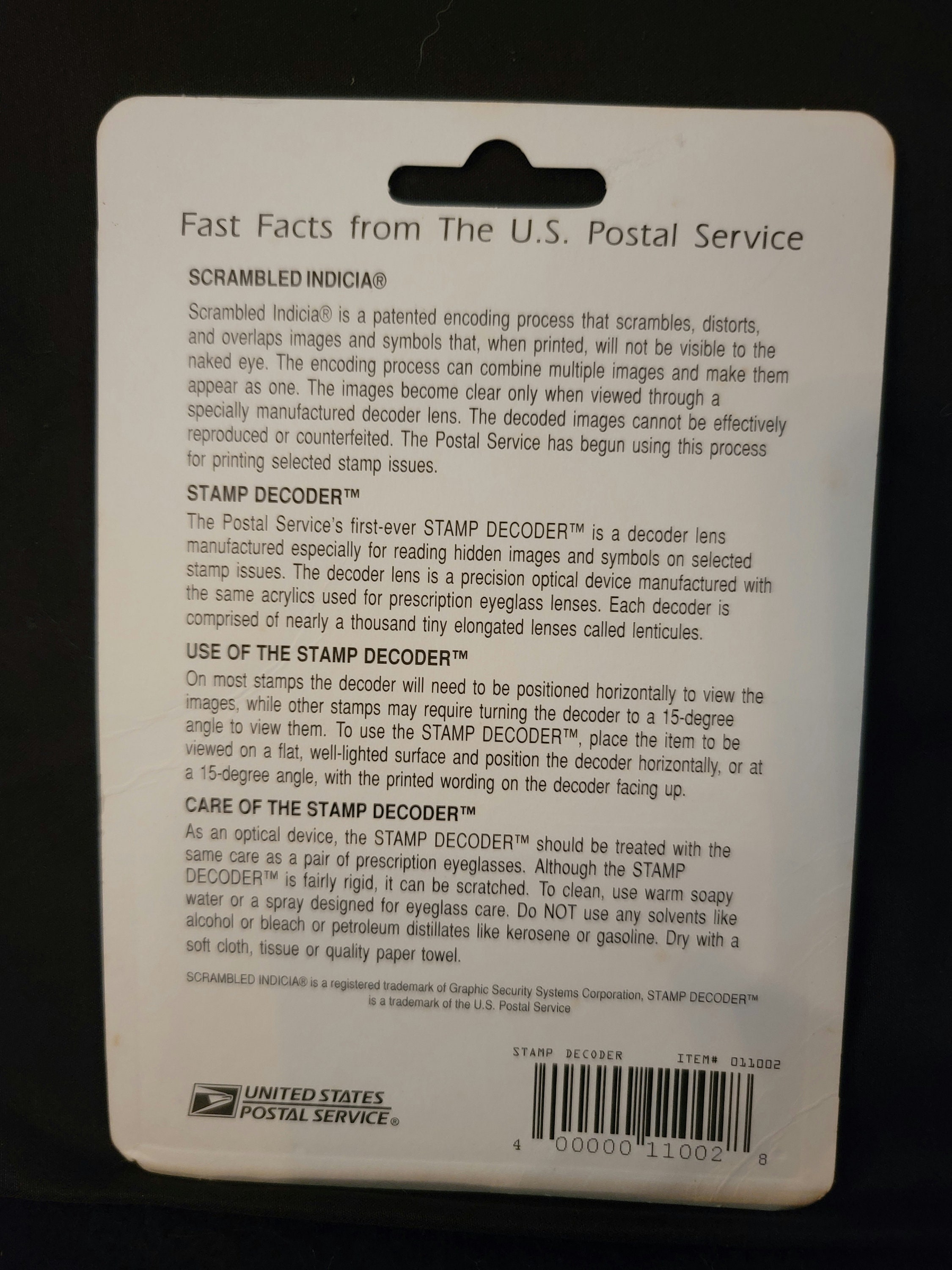 USPS Stamp Decoder Stamp Decoder RARE Vintage Stamps Etsy