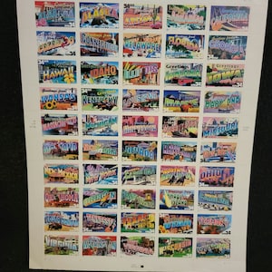 Greetings From America Stamps ~ US Stamps ~ Vintage Stamps ~ Collectible Stamps