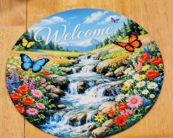 Springtime Welcome Sign