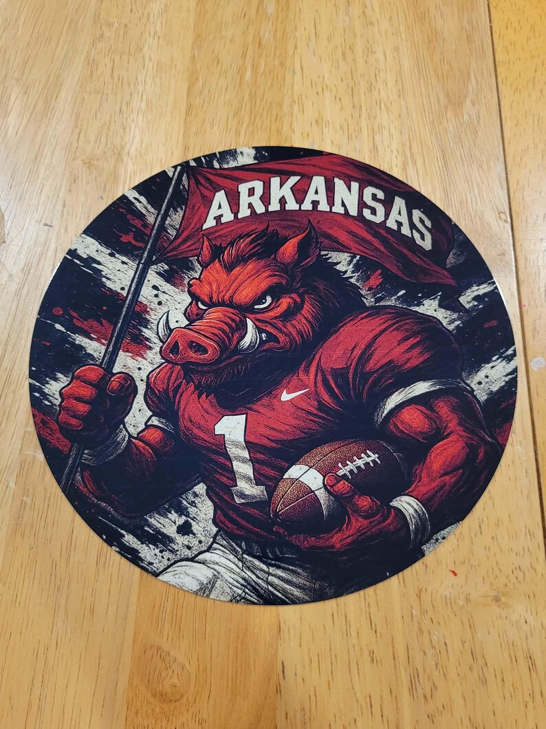 Round Aluminum Football Sign - Etsy