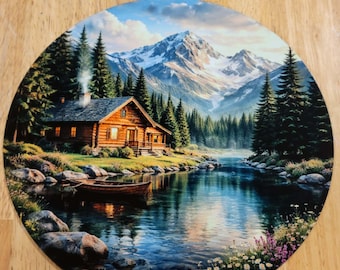 Log Cabin Nature Sign