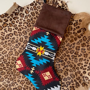 Southwestern Print Christmas Stocking