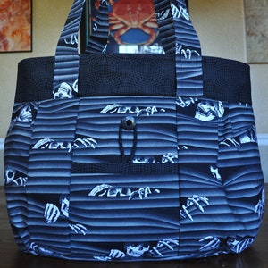 Geometrische Skeleton Peak-A-Boo Tasche - OOAK