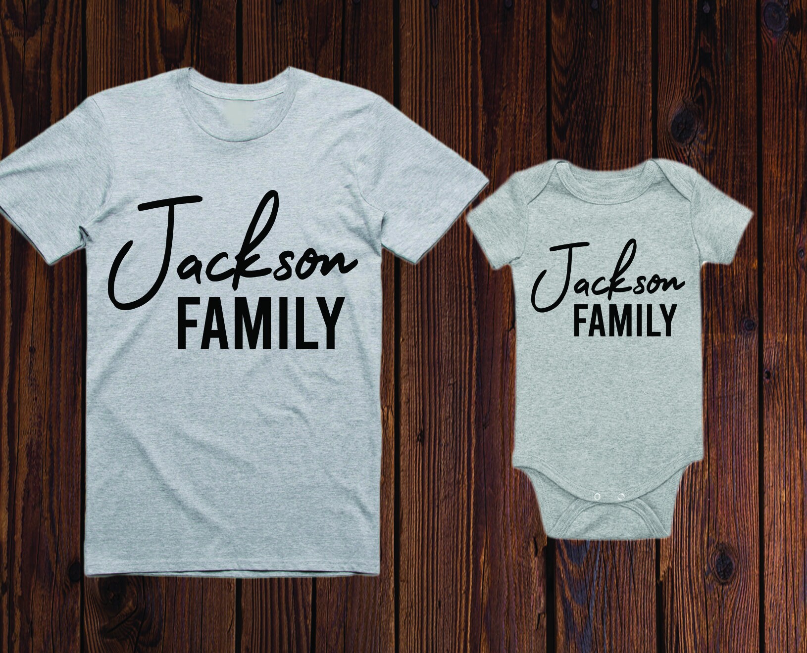 Custom Last Name TShirts Matching Family Surname Shirts Etsy