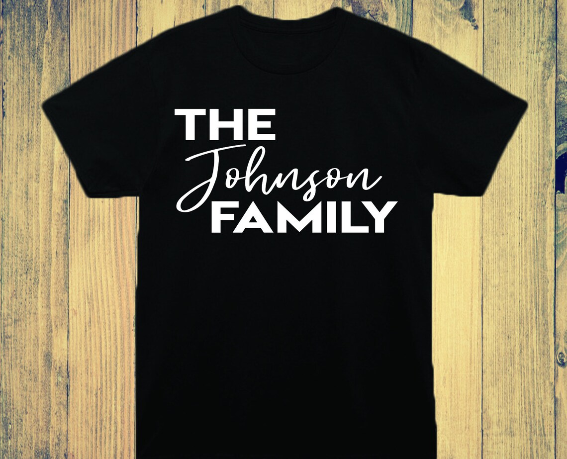 Custom Last Name TShirts Matching Family Surname Shirts Etsy