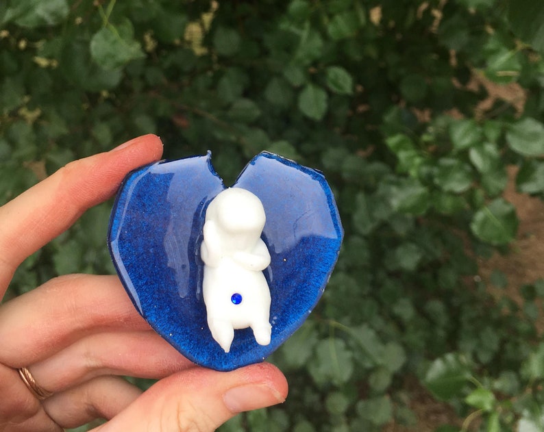 Miscarriage Memorial Gemstone Heart Statue September Etsy