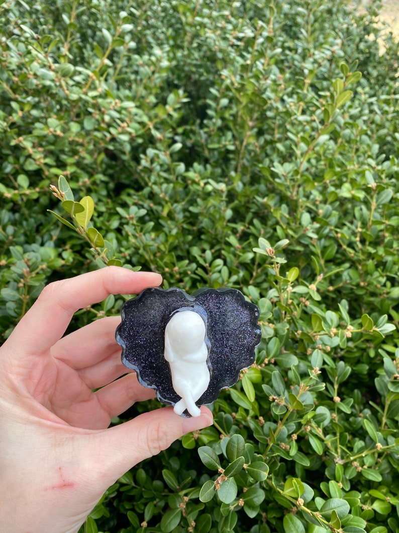 Miscarriage Memorial Bevel Heart Statue Matte Black Glitter Etsy