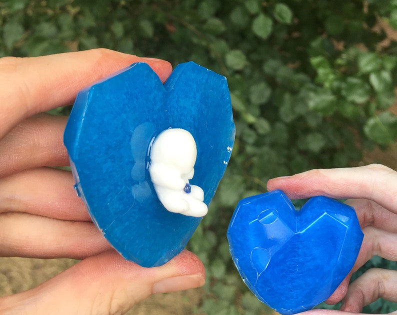 Miscarriage Memorial Gemstone Heart Statue December Etsy
