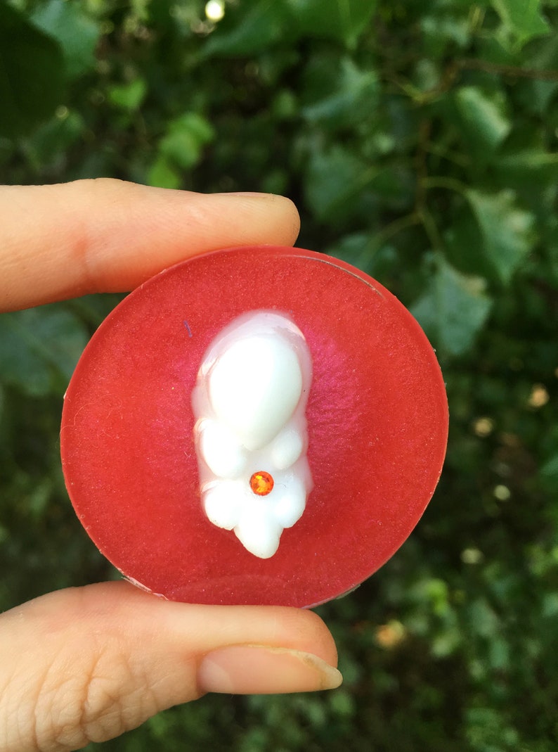 Miscarriage Memorial Round Statue July Birthstone Ruby Etsy