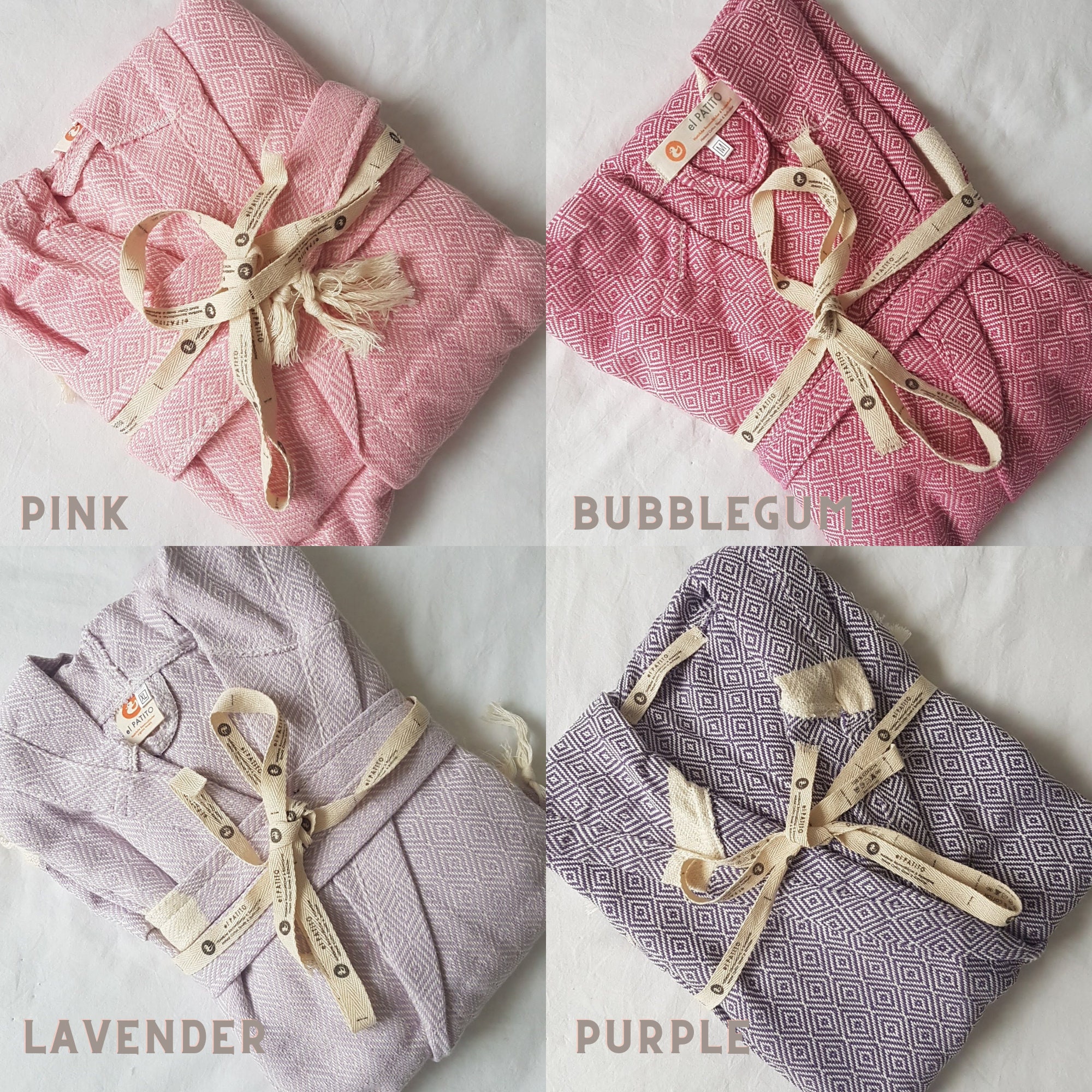 Couple Robe Sets Contemporary Series Turkish Bathrobes, Handloomed 100