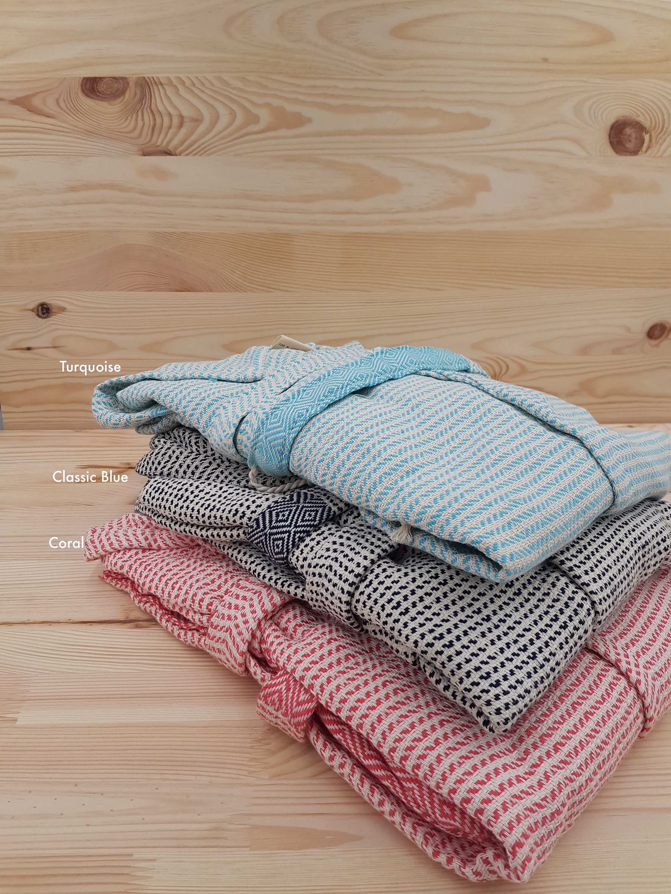 Couple Robe Sets Nordic Series Bathrobes Handloomed 100 Etsy