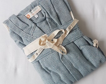 BEST SELLER Petrol Color Turkish Bathrobes! Contemporary series hand loomed 100% cotton eco-friendly.